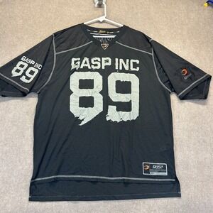 GASP Inc No 1 Football Jersey Men's XL Black Gym Mesh Pullover THE MACHINE #89